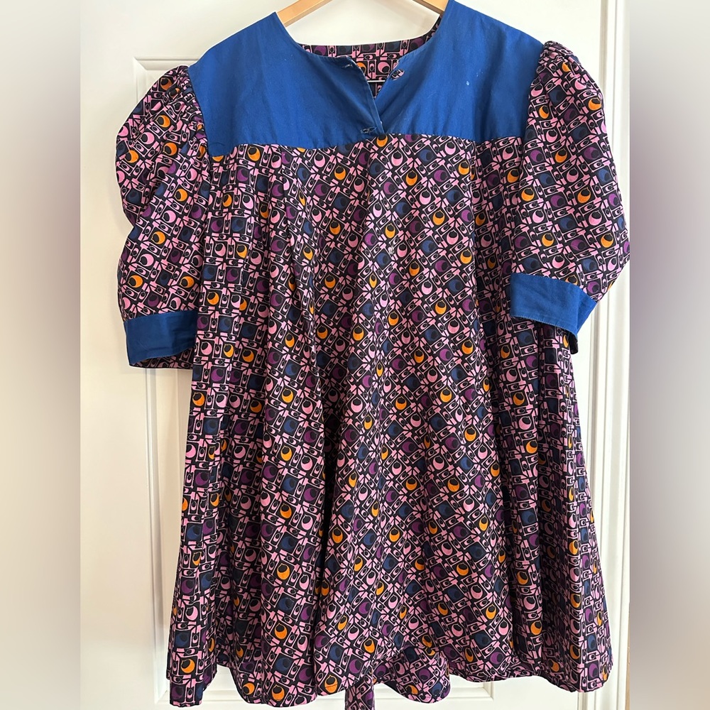Vintage ✨ Nora Bis Patterned Blouse - Picture 2 of 3